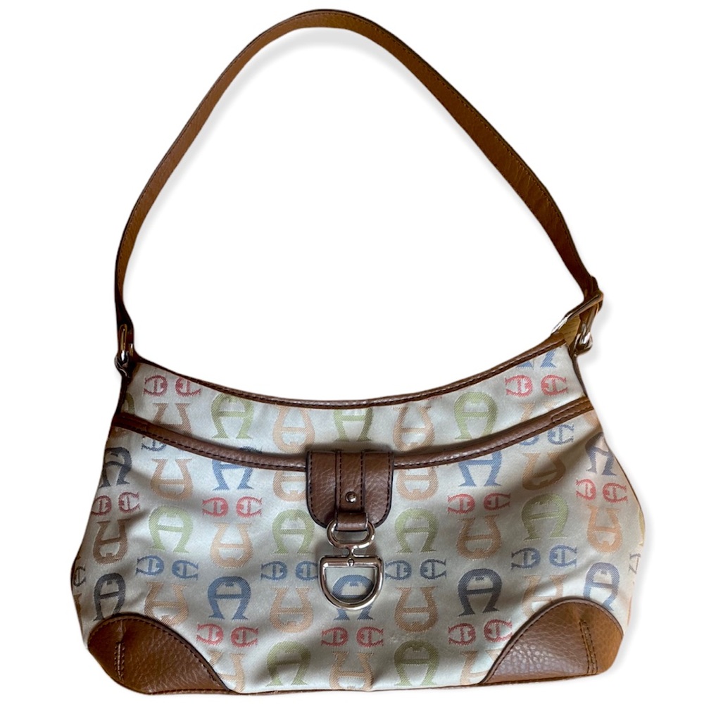 Etienne Agner Purse Handbag Pocketbook Medium Letter Initial Vintage GUC